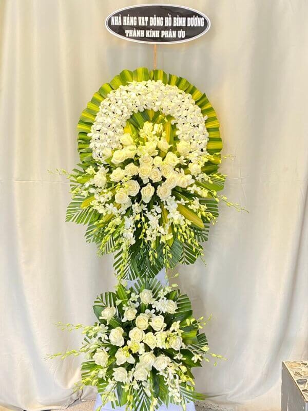 Hoa chia buồn màu trắng tại bình dương 11