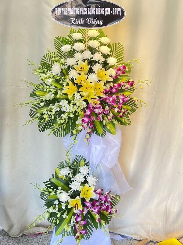 Hoa chia buồn màu trăng tím tại bình dương 2