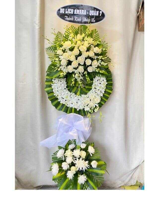 Hoa chia buồn màu trắng tại bình dương 7