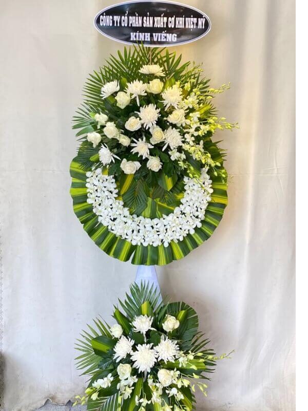 Hoa chia buồn màu trắng tại bình dương 9