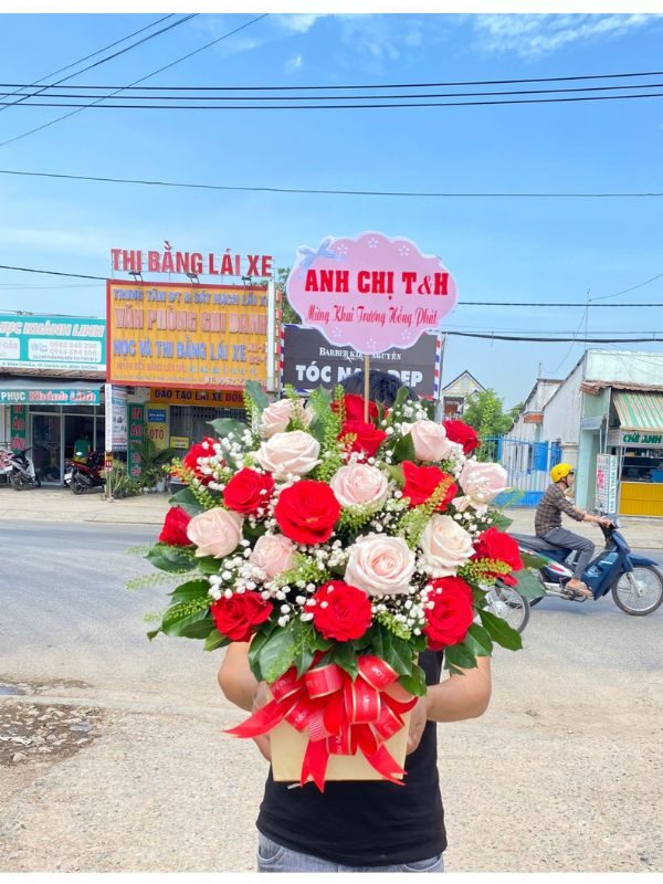 Lẵng Hoa Để Bàn HG32