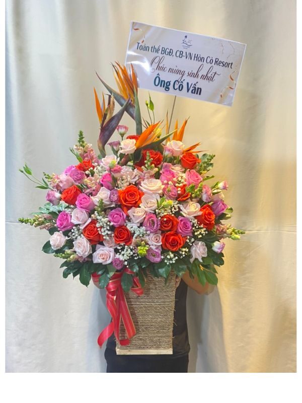 Lẵng Hoa Để Bàn HG31