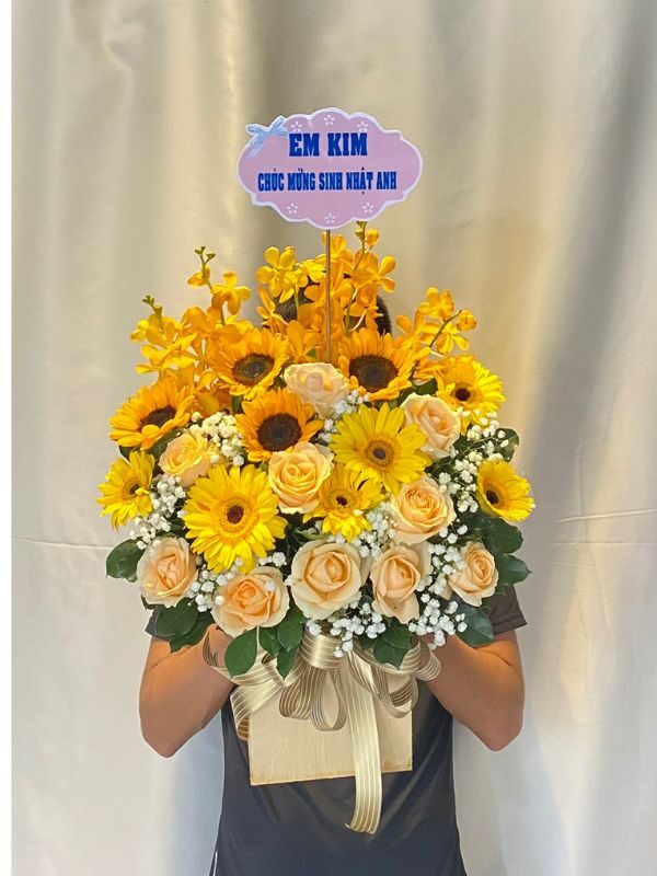 Lẵng Hoa Để Bàn HG24