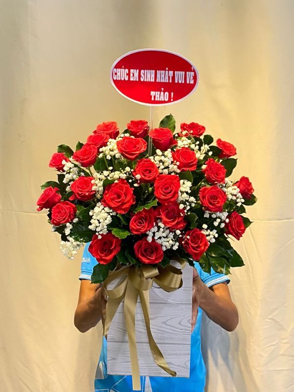 Lẵng Hoa Để Bàn HG23