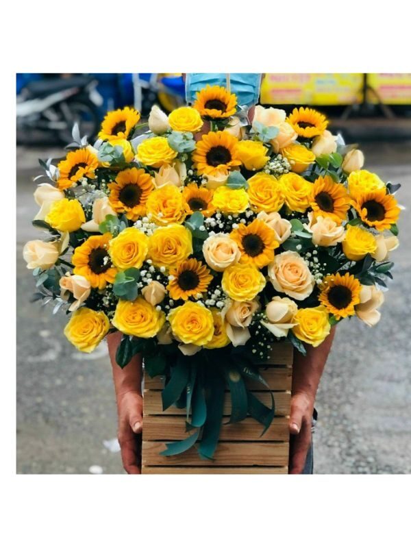 Lẵng Hoa Để Bàn HG21